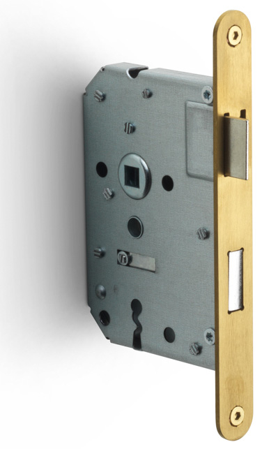 Formani BASICS LBLAN56 afgerond deurslot met sleutel PVD mat goud