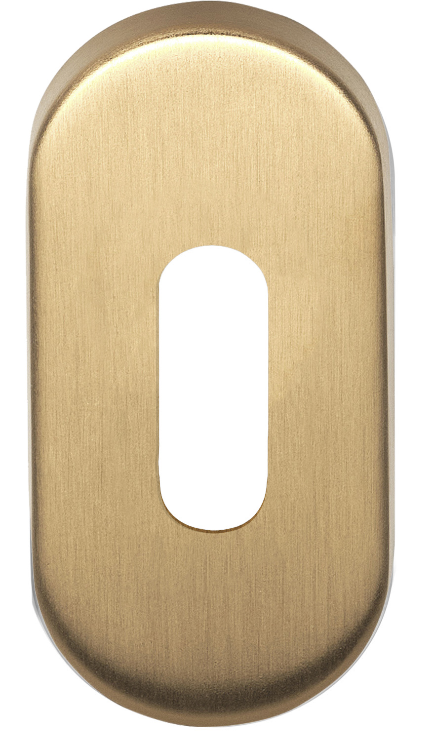 Formani BASICS LBN32 sleutelplaatje ovaal PVD mat goud