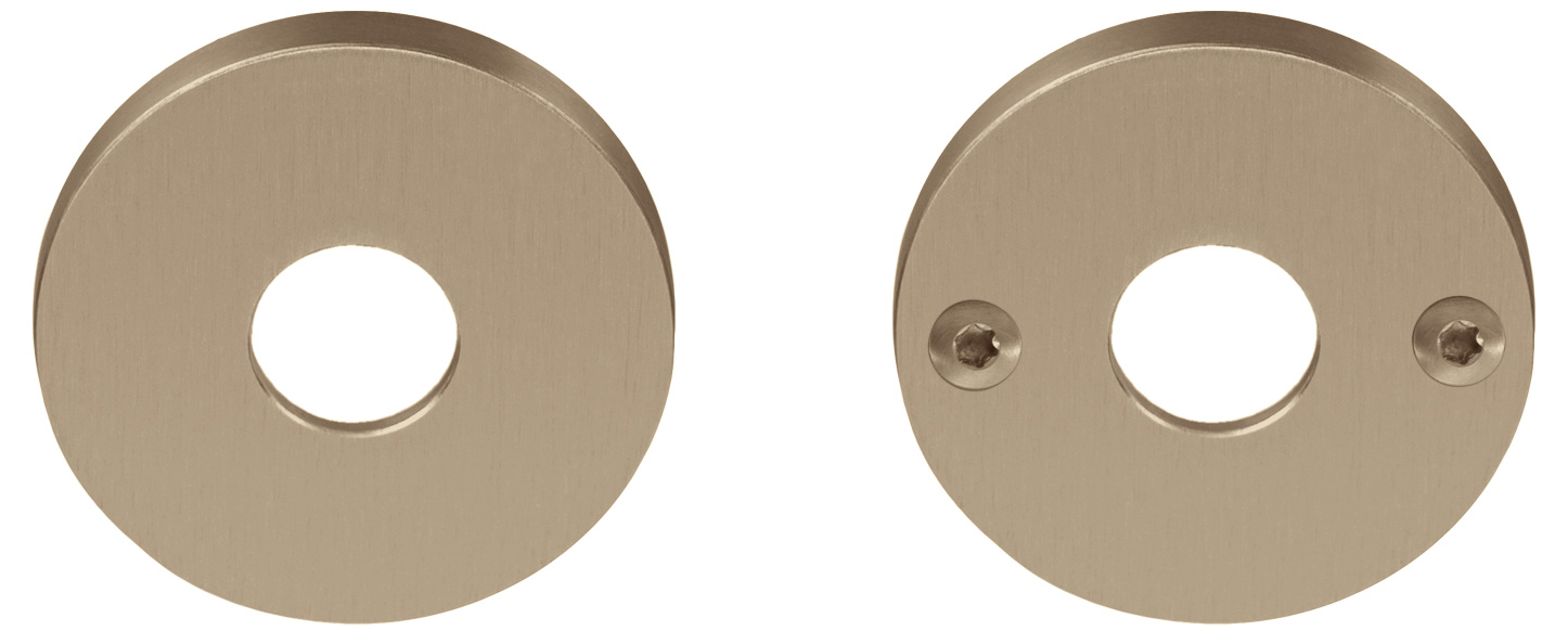 Formani BASICS LBR50EN #Patentbouten M4X110 tb PB krukken zwart PVD licht brons