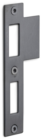 Formani BASICS LBSPNYW sluitplaat rechthoekig PVD gunmetal / PVD mat zwart