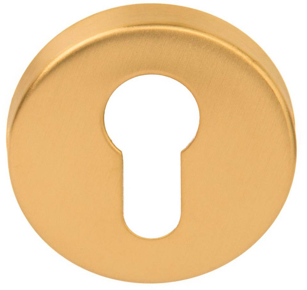 Formani BASICS LBY50D cilinderplaatje rond PVD mat goud
