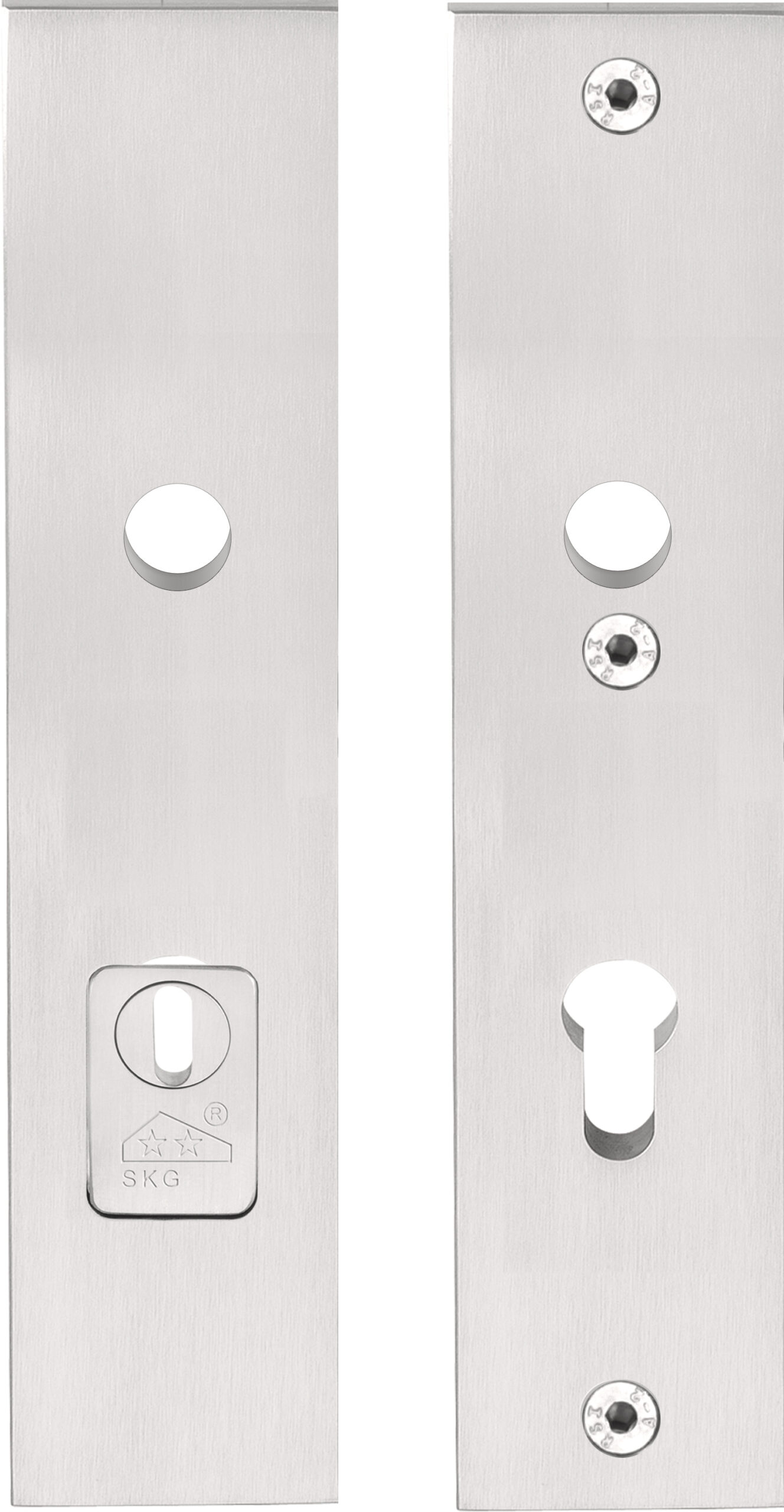 Formani BASICS LBSM-50KTY92 massieve veiligheidsschilden met kerntrekbeveiliging kruk/kruk SKG*** PC92 PVD mat roestvast staal