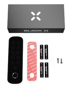 Intersteel Black X codepaneel met vingerprint ovaal 138x42mm zwart - Afbeelding 3