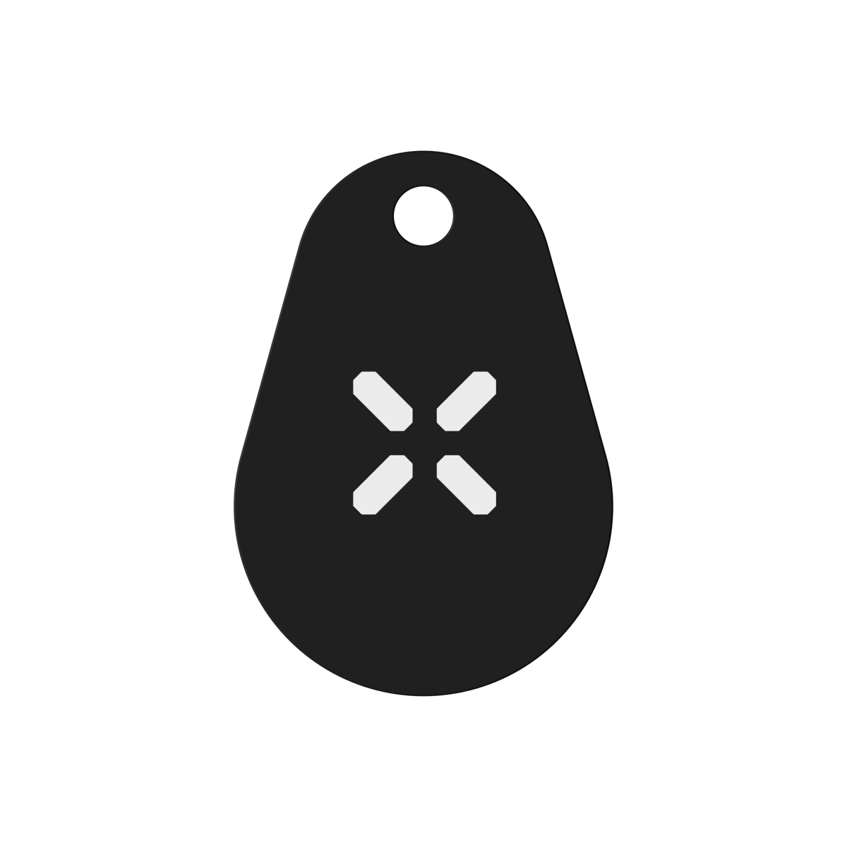 Intersteel Black X NFC tags zwart set van 4 stuks